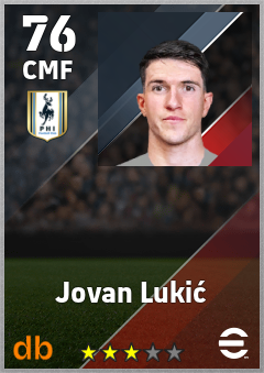 Jovan Lukić eFootball player card