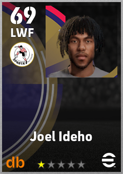 Joel Ideho — LWF, OVR 69, MAX 69