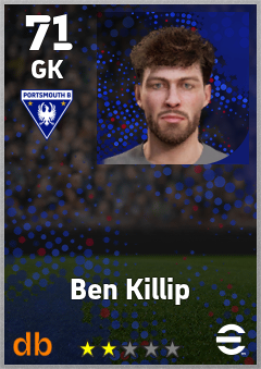 Ben Killip — GK, OVR 71, MAX 71