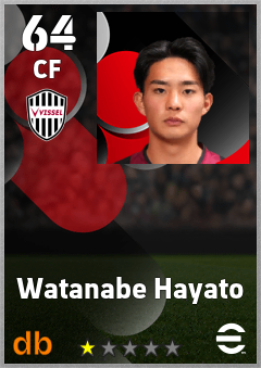 Watanabe Hayato — CF, OVR 64, MAX 64