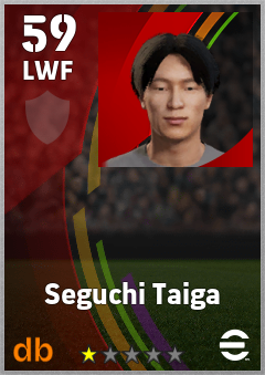 Seguchi Taiga eFootball player card