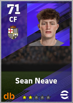 Sean Neave — CF, OVR 71, MAX 71