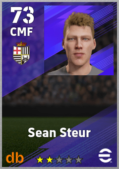 Sean Steur — CMF, OVR 73, MAX 73