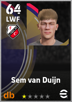 Sem van Duijn — LWF, OVR 64, MAX 64