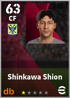 Shinkawa Shion — CF, OVR 63, MAX 63