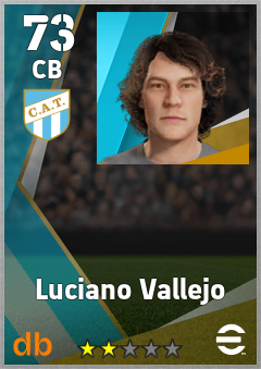 Luciano Vallejo — CB, OVR 73, MAX 73