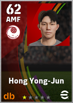Hong Yong-Jun — AMF, OVR 62, MAX 62