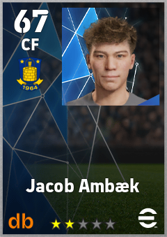 Jacob Ambæk — CF, OVR 67, MAX 67
