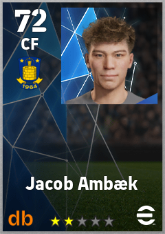 Jacob Ambæk — CF, OVR 72, MAX 72
