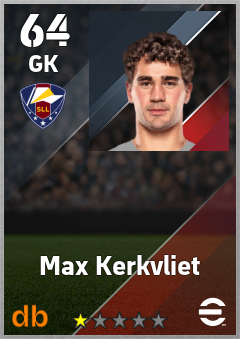 Max Kerkvliet — GK, OVR 64, MAX 64