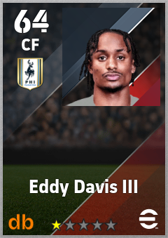 Eddy Davis III — CF, OVR 64, MAX 64