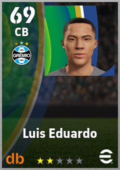 Luis Eduardo — CB, OVR 69, MAX 69