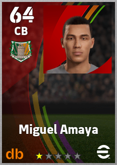 Miguel Amaya — CB, OVR 64, MAX 64