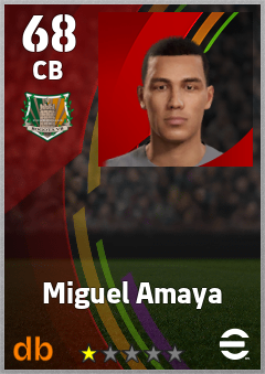 Miguel Amaya — CB, OVR 68, MAX 68