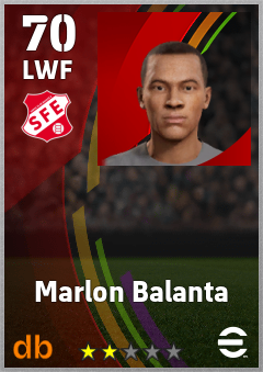 Marlon Balanta — LWF, OVR 70, MAX 70