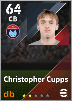 Christopher Cupps — CB, OVR 64, MAX 64