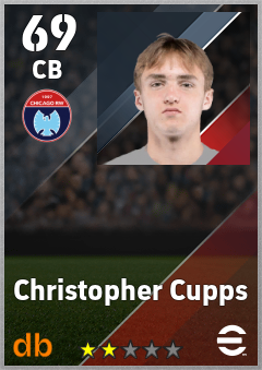Christopher Cupps — CB, OVR 69, MAX 69