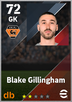 Blake Gillingham — GK, OVR 72, MAX 72