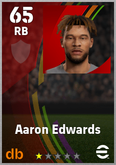 Aaron Edwards eFootball player card