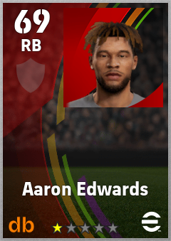 Aaron Edwards — RB, OVR 69, MAX 69