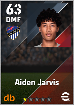 Aiden Jarvis — DMF, OVR 63, MAX 63