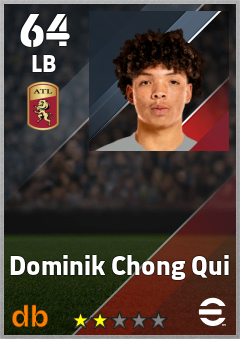Dominik Chong Qui — LB, OVR 64, MAX 64