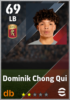 Dominik Chong Qui — LB, OVR 69, MAX 69