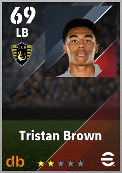 Tristan Brown — LB, OVR 69, MAX 69