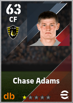 Chase Adams eFootball player card