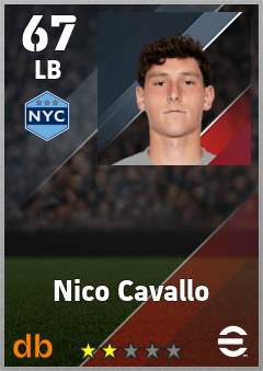 Nico Cavallo — LB, OVR 67, MAX 67