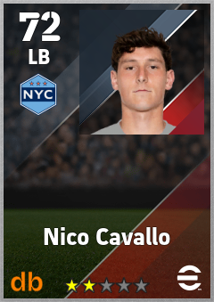 Nico Cavallo eFootball player card