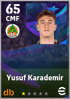 Yusuf Karademir — CMF, OVR 65, MAX 65