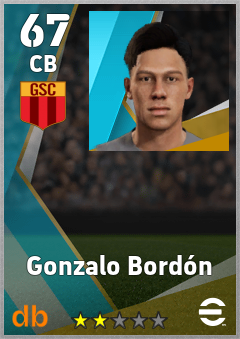Gonzalo Bordón — CB, OVR 67, MAX 67