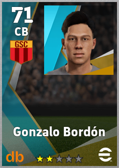 Gonzalo Bordón — CB, OVR 71, MAX 71