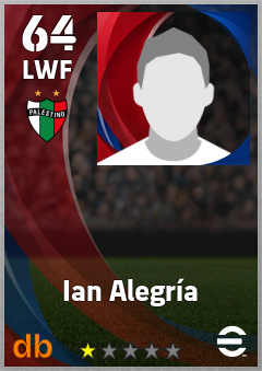 Ian Alegría — LWF, OVR 64, MAX 64