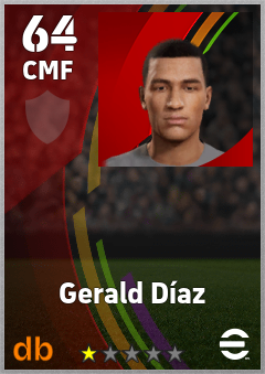 Gerald Díaz eFootball player card