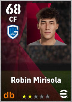 Robin Mirisola — CF, OVR 68, MAX 68