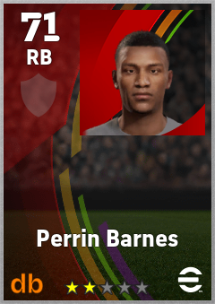 Perrin Barnes eFootball player card