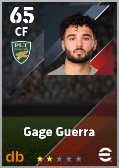 Gage Guerra — CF, OVR 65, MAX 65