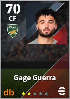 Gage Guerra — CF, OVR 70, MAX 70