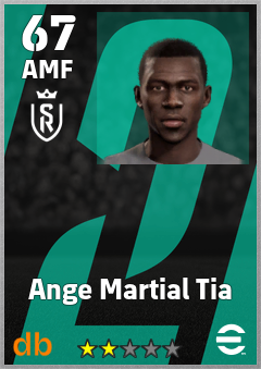Ange Martial Tia eFootball player card
