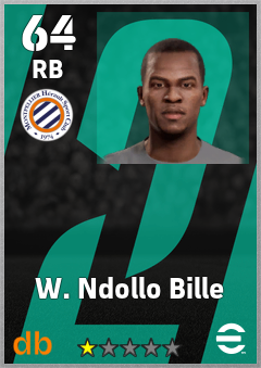 W. Ndollo Bille — RB, OVR 64, MAX 64