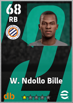 W. Ndollo Bille — RB, OVR 68, MAX 68