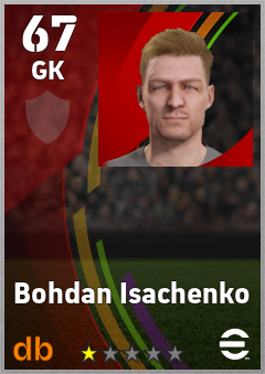 Bohdan Isachenko — GK, OVR 67, MAX 67