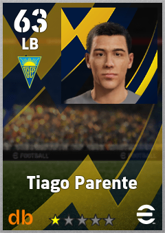 Tiago Parente — LB, OVR 63, MAX 63
