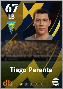 Tiago Parente — LB, OVR 67, MAX 67
