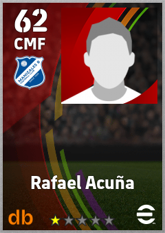 Rafael Acuña — CMF, OVR 62, MAX 62
