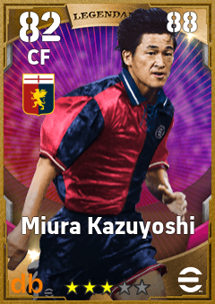 Miura Kazuyoshi — CF, OVR 82, MAX 88