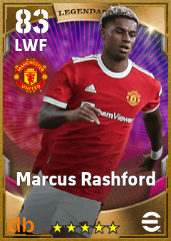Marcus Rashford eFootball player card