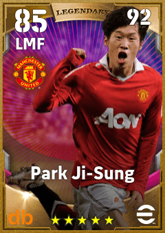 Park Ji-Sung — LMF, OVR 85, MAX 92